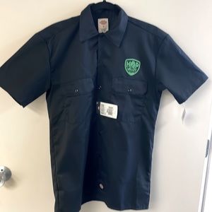 Hop Valley Brewing Co. Dickies Work Shirt Navy Blue New